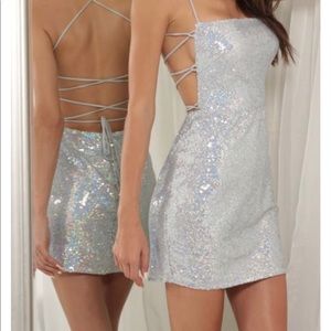 Charlotte Russe Sparkly/Sequin Dress. Size Large